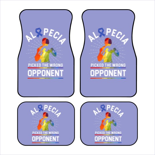 Discover Alopecia Awareness Hair Loss Warrior Beat Car Mats