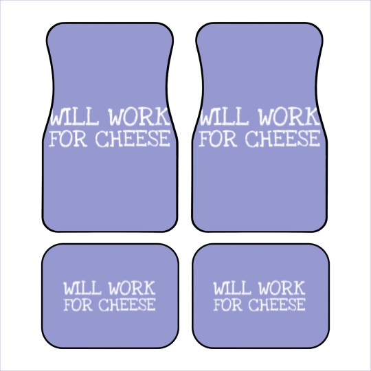 Discover Will Work For Cheese Car Mats