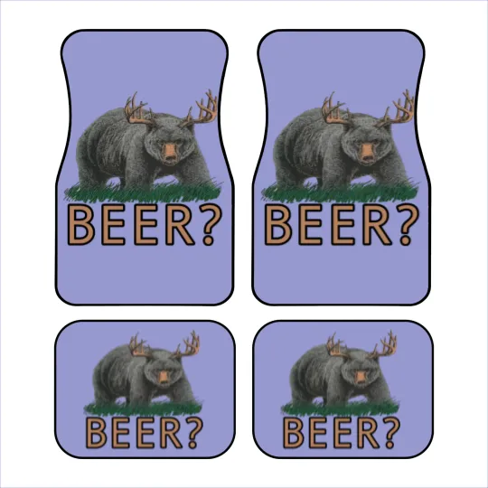 Discover Bear Deer Beer - Beer - Car Mats