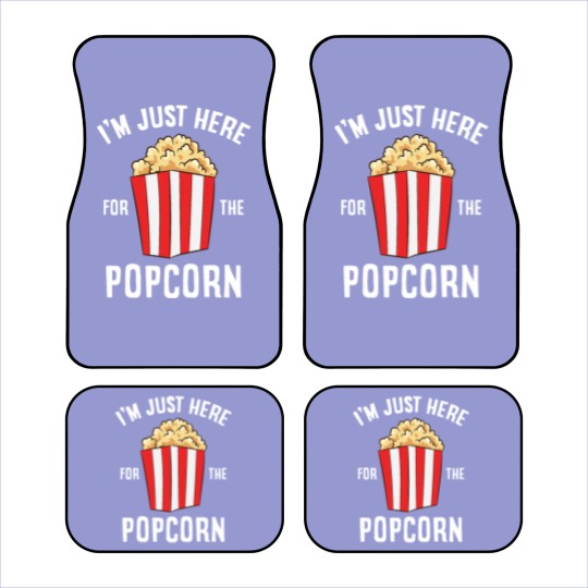 Discover Just Here For The Popcorn Cinema Watching Movies Car Mats