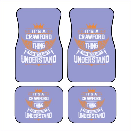 Discover Crawford Name Car Mats - Crawford Thing Name You Wouldn't Understand Gift Item Car Mats - Crawford - Car Mats