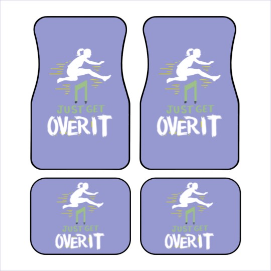 Discover Hurdler Just Get Over It Hurdles Gift Car Mats