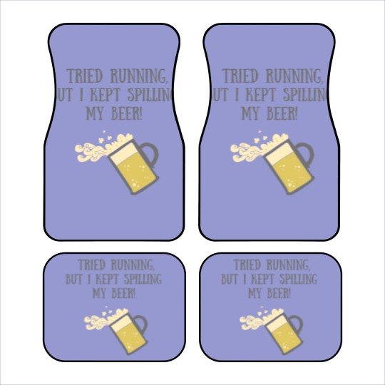 Discover Run with Beer Car Mats