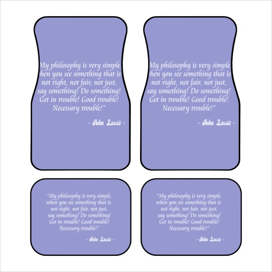 Discover John Lewis - Good Trouble - Necessary Trouble Car Mats