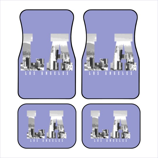 Discover Los Angeles California Skyline Car Mats