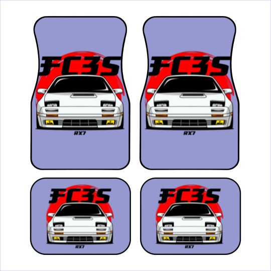 Discover White FC RX 7 - Fc Rx7 - Car Mats