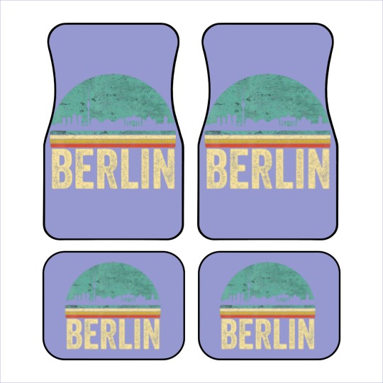 Discover Vintage 80s Retro Berlin Souvenir Skyline Berlin Car Mats