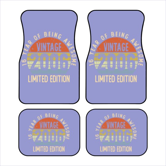Discover 16 Year Old Gifts Vintage 2006  Car Mats