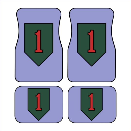 Discover "The Big Red One" 1st Infantry Division Insignia - Big Red One - Car Mats