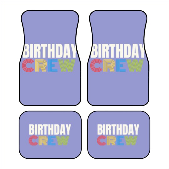 Discover Birthday Crew Car Mats