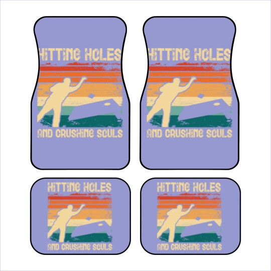 Discover Hitting Holes and Crushing Souls Cornhole Hole Car Mats