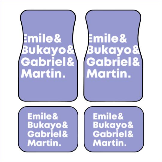 Discover Emile Bukayo Gabriel Martin Car Mats