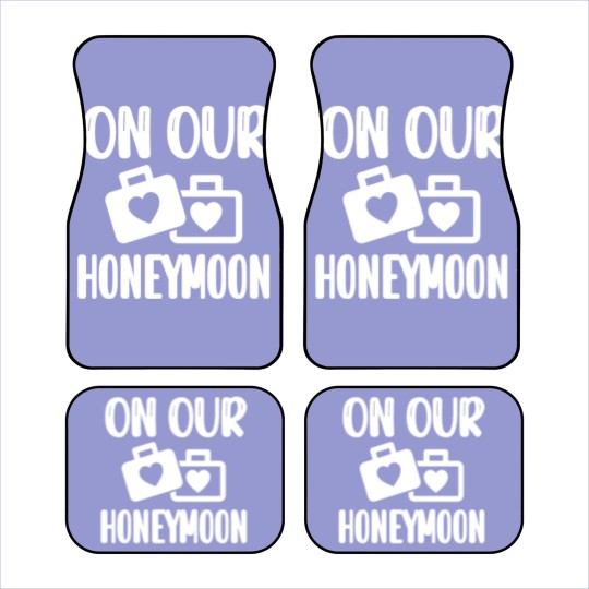 Discover Honeymoon Vacation Wedding Couple Honeymooning Car Mats