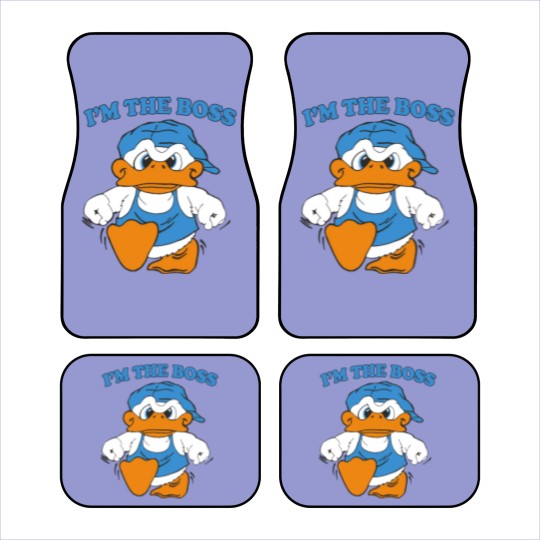 Discover I'm The Boss Duck Car Mats 90s Cartoon Tourist Car Mats