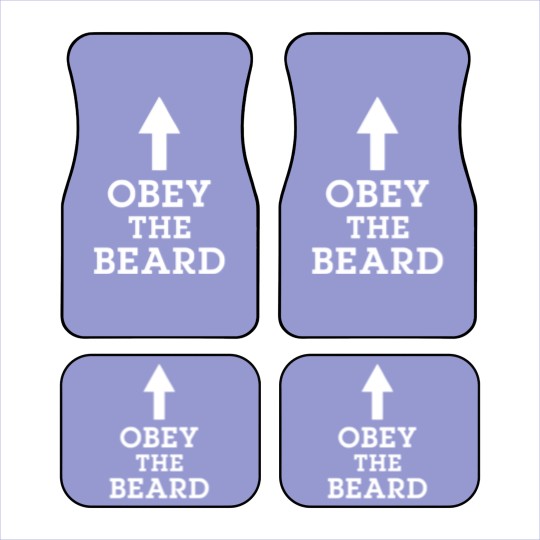 Discover Obey The Beard Funny Car Mats Car Mats