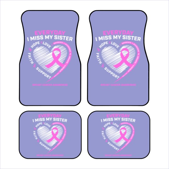 Discover Loving Memory Car Mats Sister Breast Cancer Awareness Car Mats