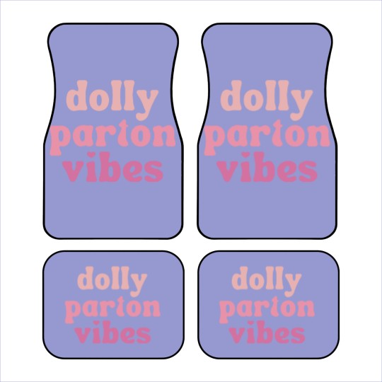 Discover Dolly Parton Vibes Car Mats | Dolly Parton Car Mats for Women | Unisex Graphic Car Mats | Retro Dolly Car Mats | Country Retro Style Car Mats