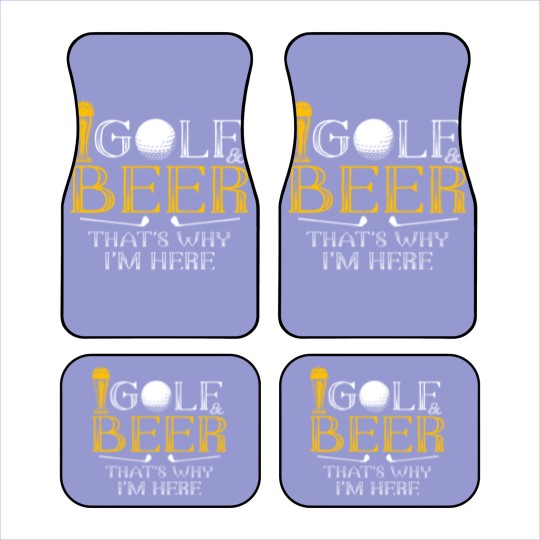 Discover Golf and Beer Joke Dad Car Mats Funny Beer And Golf Lover Gift - Drinking Beer And Playing Golf Great - Car Mats