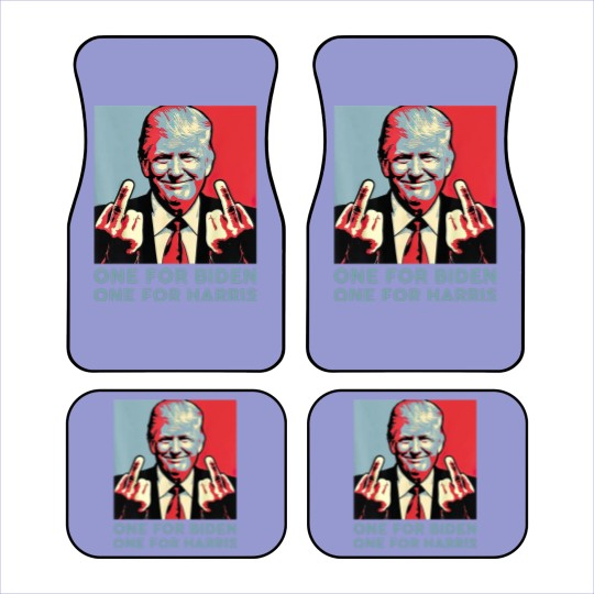 Discover Middle Finger Biden Republican American Flag Car Mats