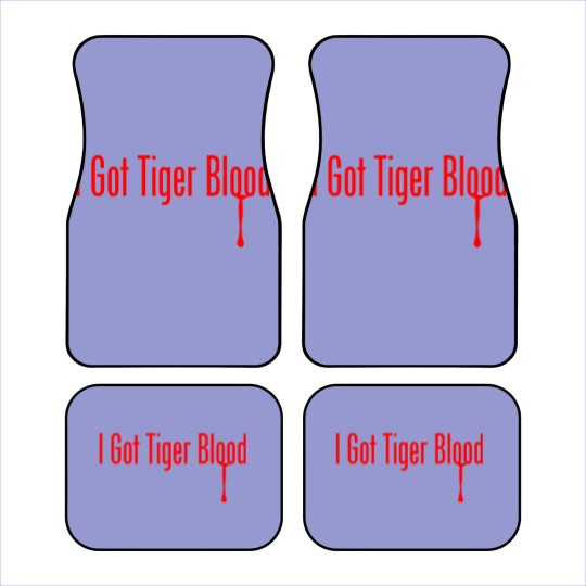 Discover I Got Tiger Blood - Funny - Car Mats