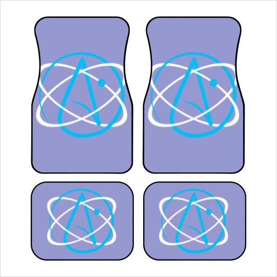 Discover Atheist Atom Logo Car Mats