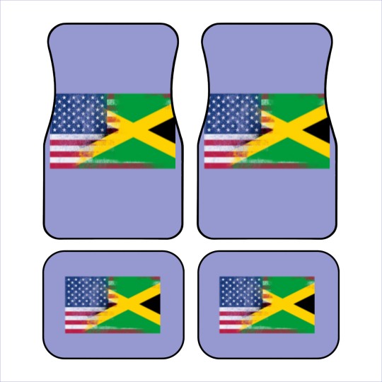 Discover Jamaican American Half Jamaica Half America Flag Car Mats