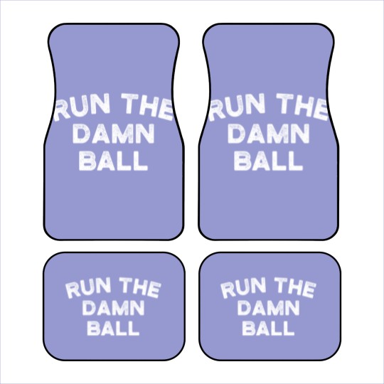 Discover Indianapolis Football Run The Damn Ball birthday c Car Mats