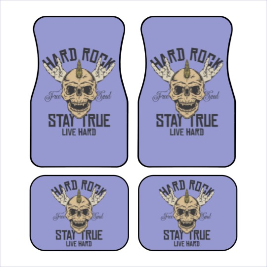 Discover Hard Rock Stay True Live Hard Rockstar Heavy Metal Car Mats
