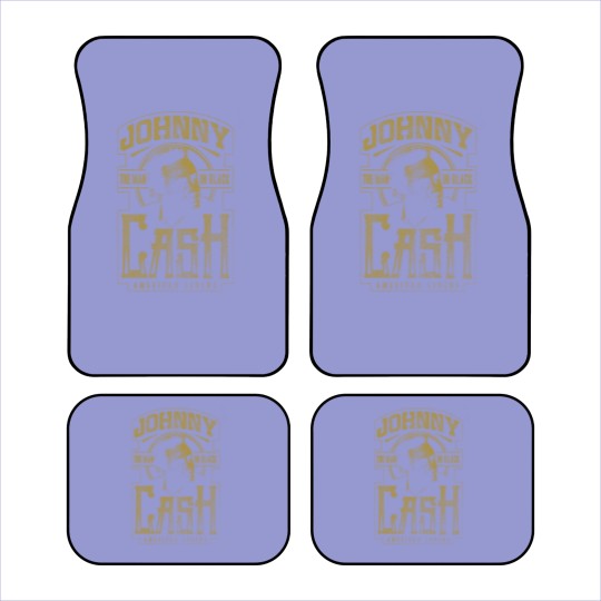 Discover Johnny Cash The Man In Black Vintage 90's Car Mats - Johnny Cash Car Mats, Classic Rock Music Car Mats, Raptee, Vintage Car Mats, Music Car Mats