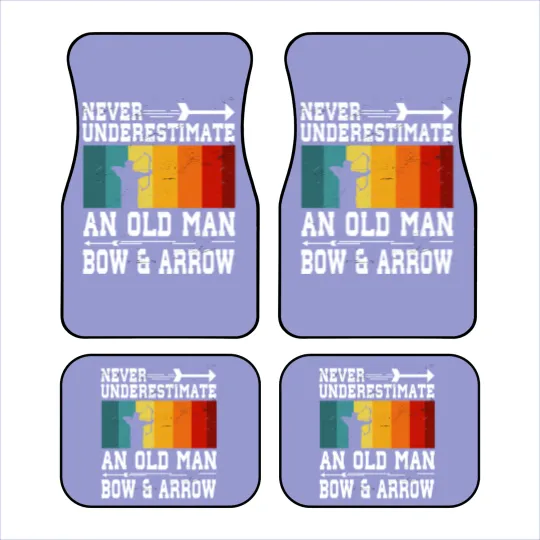 Discover Never Underestimate An Old Man With Bow and Arrow Car Mats