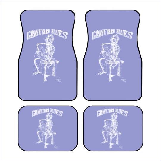 Discover Vintage 90s GRAVEYARD BLUES fashion victim Car Mats skull