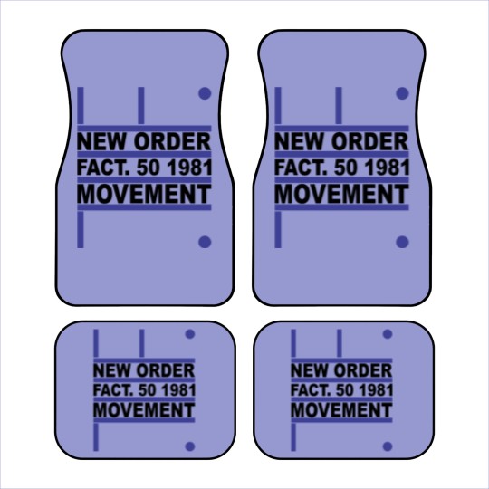 Discover New Order - Movement Car Mats
