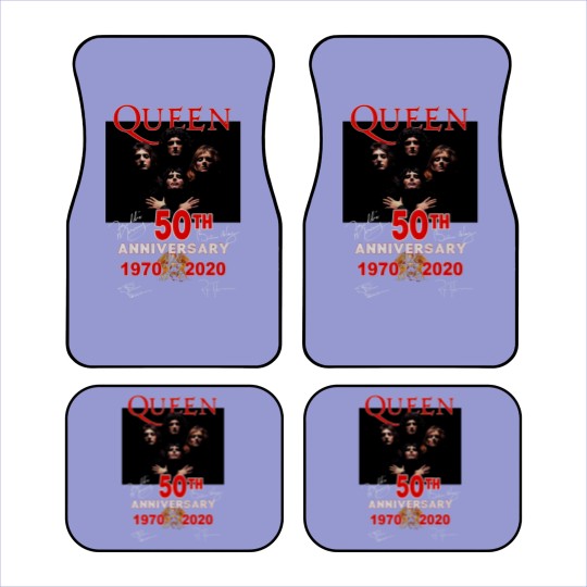 Discover Queen Band Aniversary 50Th, Country Music Car Mats, Retro Car Mats
