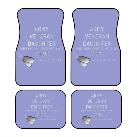 Discover ARMY VETERAN DAUGHTER Car Mats