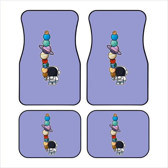 Discover Astronaut Ice Cream Eating Planet Car Mats