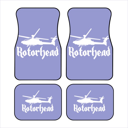 Discover Rotorhead Helicopter Pilot - Helicopter - Car Mats