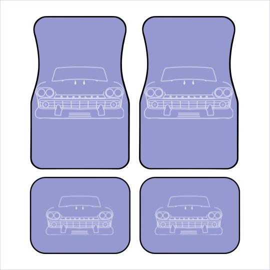 Discover 1959 AMX Rambler classic car white outline graphic - Classic Car - Car Mats