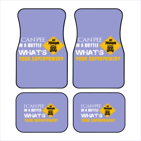 Discover I CAN PEE IN THE BOTTLE Car Mats
