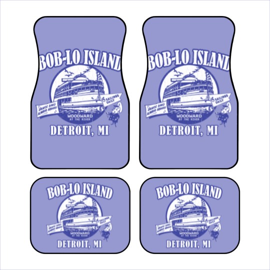 Discover Boblo Island, Detroit MI (vintage distressed look) - Detroit - Car Mats