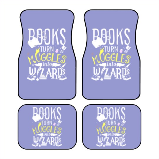 Discover Books turn Muggles into Wizards Car Mats