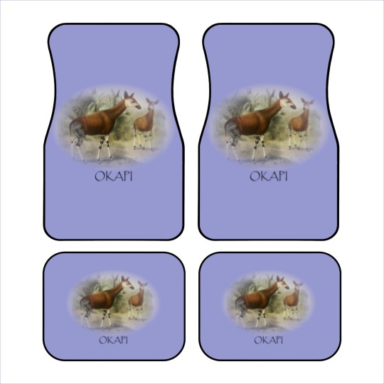 Discover Okapi Mom And Baby Zebra Giraffe Wild Forest Lover Car Mats