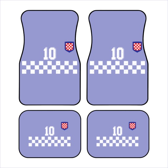 Discover Croatia Football Jersey Retro Red Hrvatska Soccer Car Mats