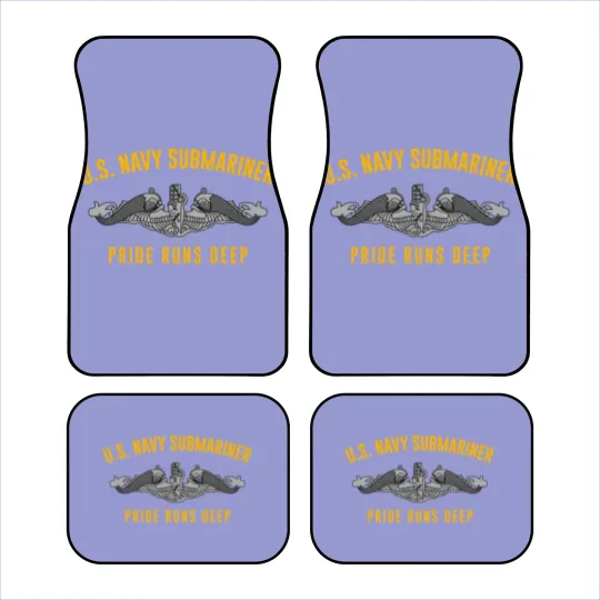 Discover US Navy Sub Veteran Submariner Pride Runs Deep Car Mats