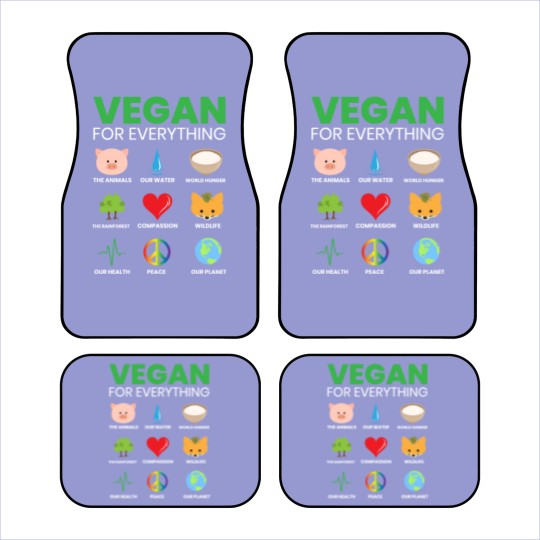 Discover Vegan for Everything Veganism Vegan Nutrition Car Mats