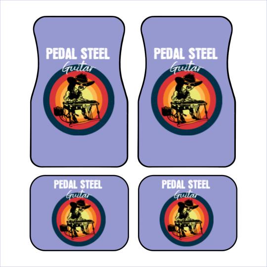 Discover Vintage Pedal Steel Guitar Player Musician Car Mats