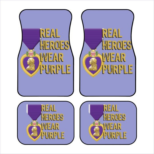 Discover Purple Heart Military Real Heroes Wear Purple Car Mats