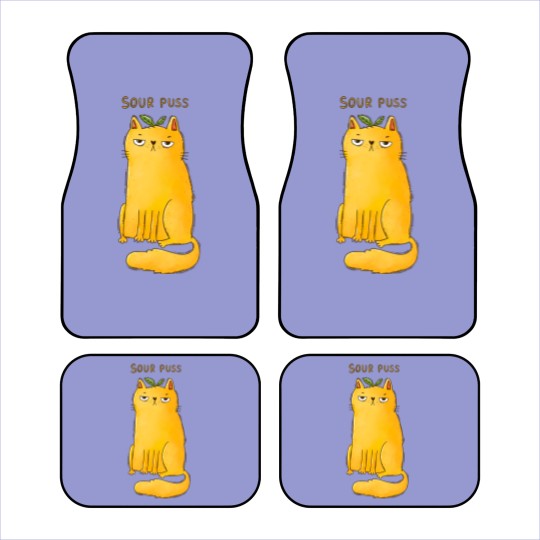 Discover Sour Puss - Cat - Car Mats