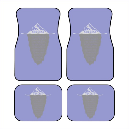 Discover Success Iceberg Illusion Concept - Vintage Grunge Car Mats