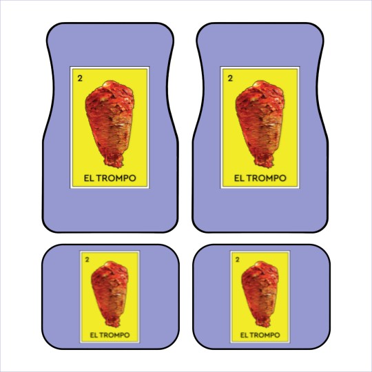 Discover El Trompo Al Pastor Loteria Mexican Game Funny Carne Asada Tacos Burritos - Meat - Car Mats