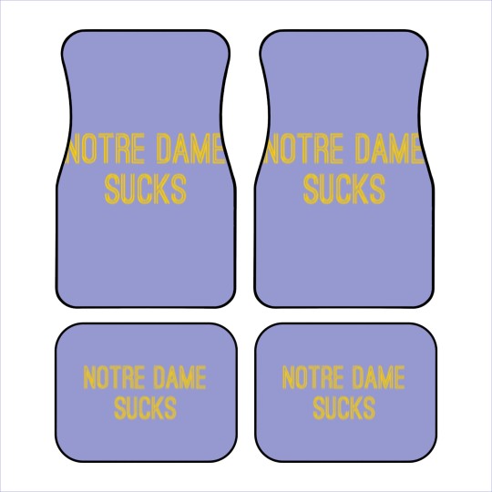 Discover ND Sucks (Gold Text) - ND Sucks - Car Mats